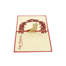 Unique 3D -Up Wishing Card (Wedding): 1 Pc